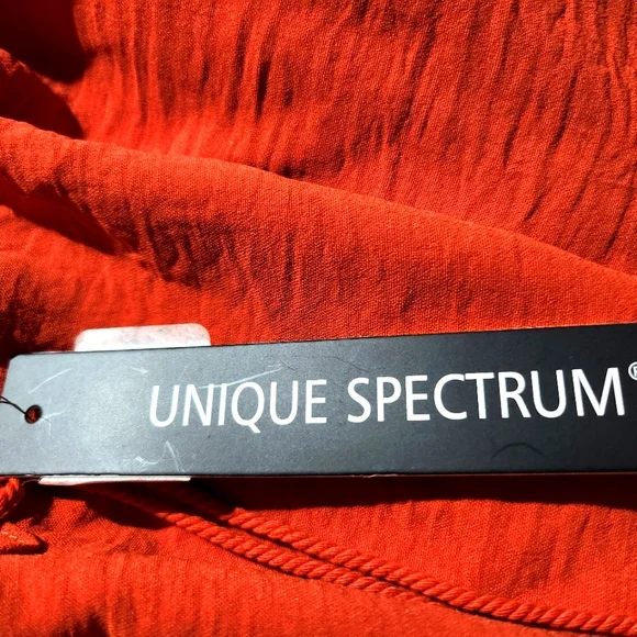 🔥 Unique Spectrum Burnt Orange Boho Top – Small (NWT) 🔥 - Picture 6 of 6